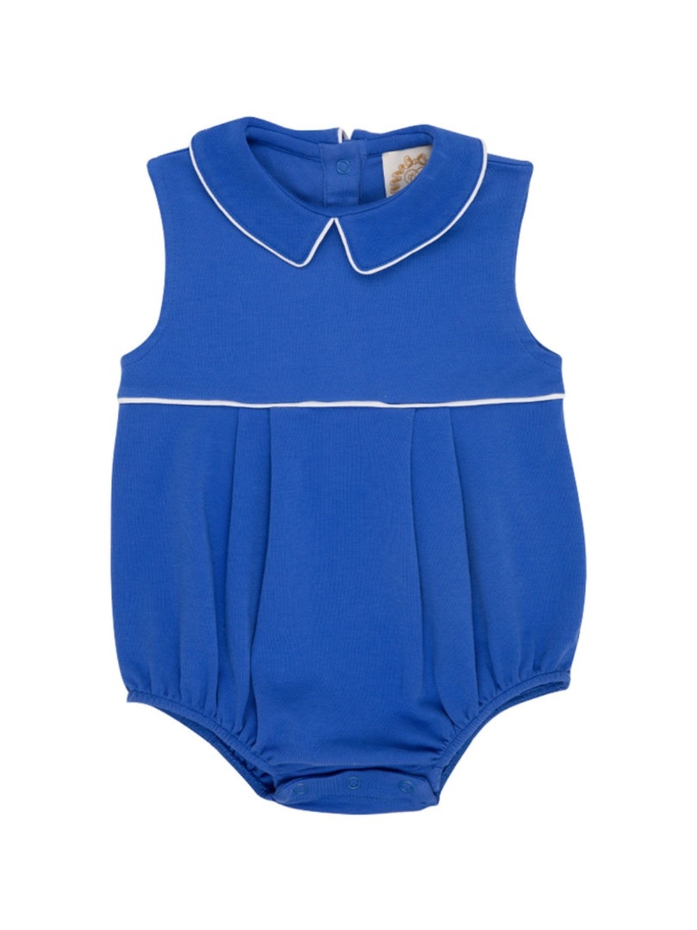 TBBC Sleeveless Bradford Bubble, Rockefeller Royal/Worth Avenue White, 18-24M
